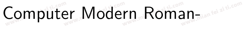 Computer Modern Roman字体转换